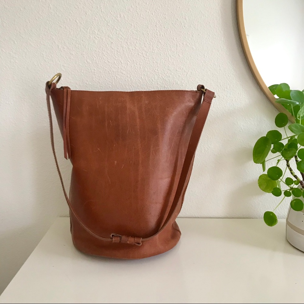 Madewell Lisbon Transport Tote O ring Bucket Bag
